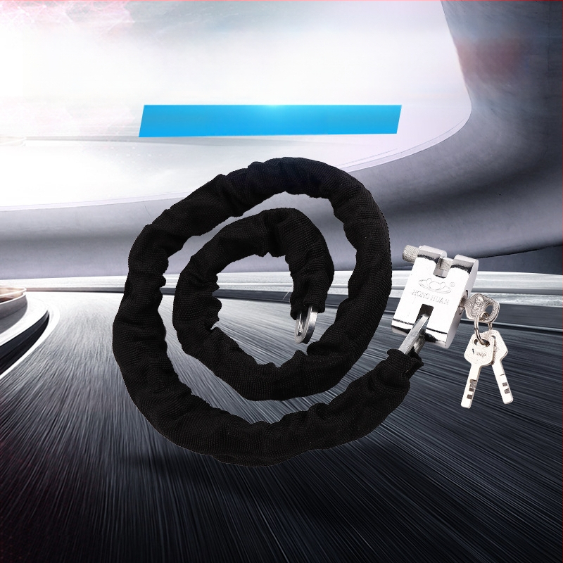 Keti lukustus jalgrattade ja mootorrataste jaoks – Flat Ring, mudel 5566, raua materjal, kaasaegne minimalistlik disain