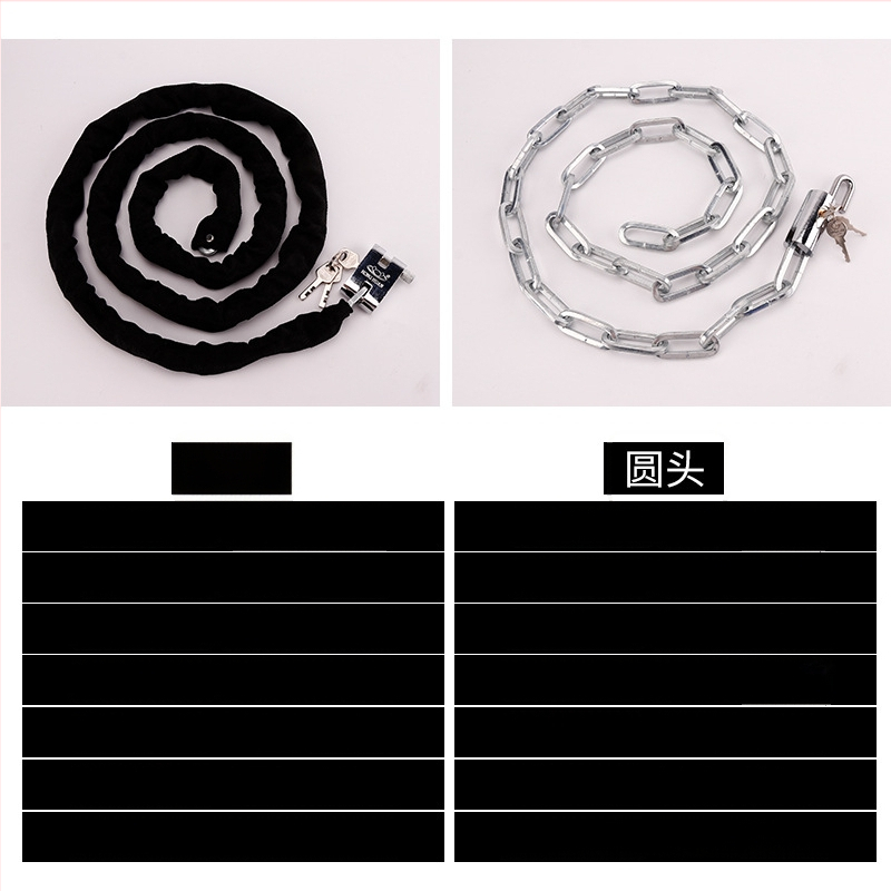 Keti lukustus jalgrattade ja mootorrataste jaoks – Flat Ring, mudel 5566, raua materjal, kaasaegne minimalistlik disain