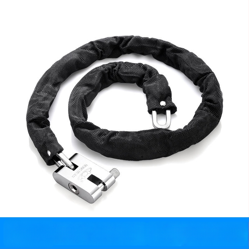 Ahelalukk, millel on varguse ja lõikamise vastane kaitse, terasest, mudel 698573, Guangzhou Jingli, sobib kolmerattalistele sõidukitele, jalgratastele, mootorratastele ja elektrijalgratastele, kaasaegne minimalistlik disain.