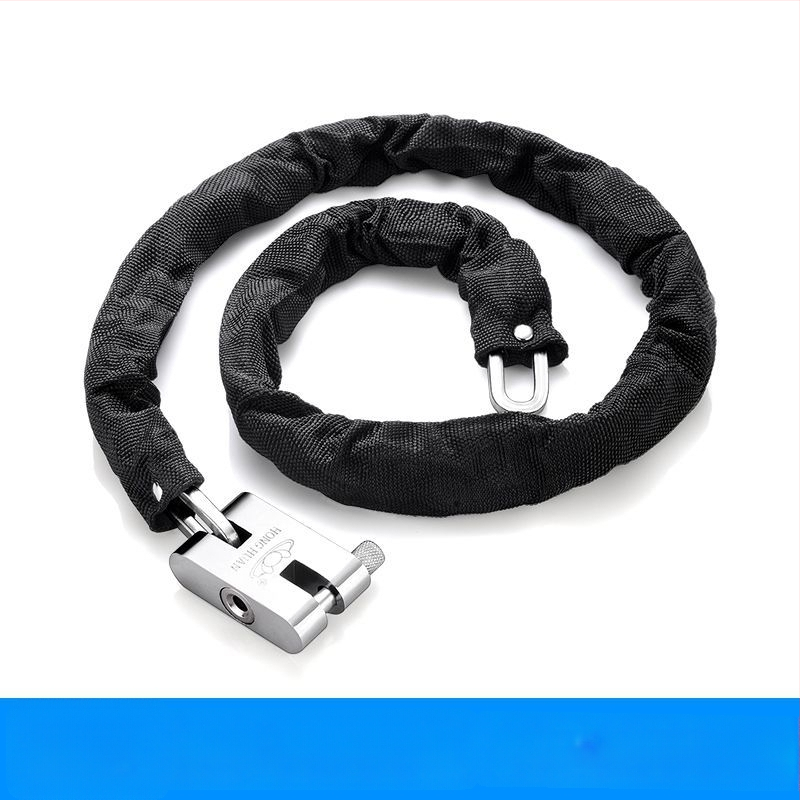 Ahelalukk, millel on varguse ja lõikamise vastane kaitse, terasest, mudel 698573, Guangzhou Jingli, sobib kolmerattalistele sõidukitele, jalgratastele, mootorratastele ja elektrijalgratastele, kaasaegne minimalistlik disain.