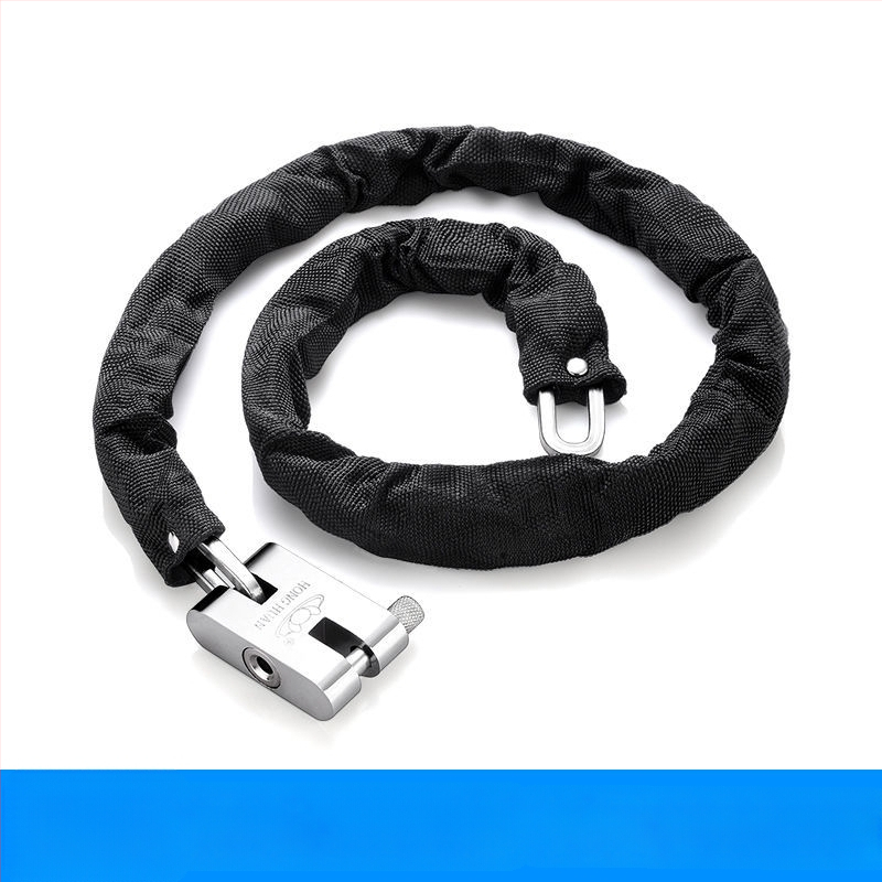 Ahelalukk, millel on varguse ja lõikamise vastane kaitse, terasest, mudel 698573, Guangzhou Jingli, sobib kolmerattalistele sõidukitele, jalgratastele, mootorratastele ja elektrijalgratastele, kaasaegne minimalistlik disain.