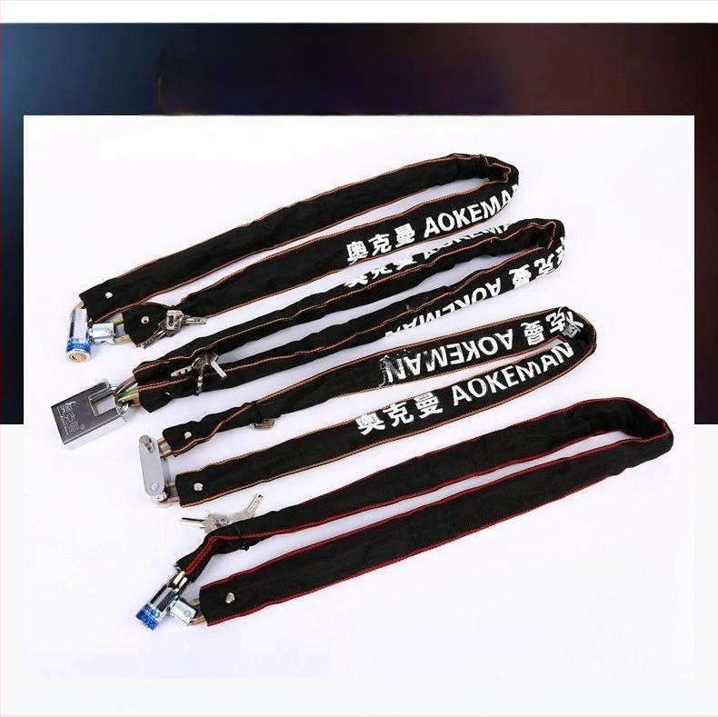 Ockman paksu tekstiilmähisega kettlukust mangaanterasest, mudel 5100, sobib jalgratastele, motorollidele, elektrisõidukitele ja ustele