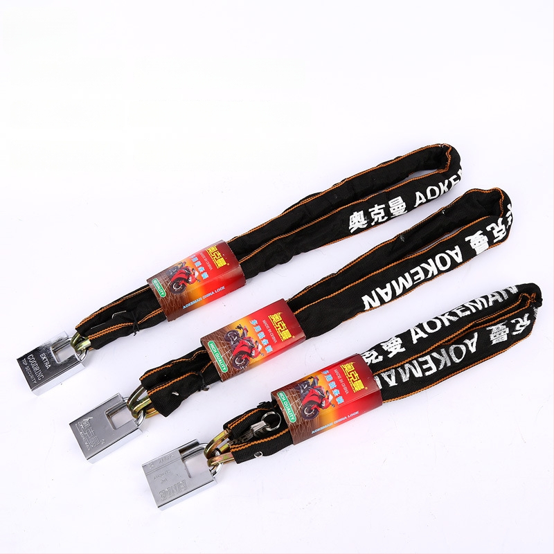 Ockman paksu tekstiilmähisega kettlukust mangaanterasest, mudel 5100, sobib jalgratastele, motorollidele, elektrisõidukitele ja ustele