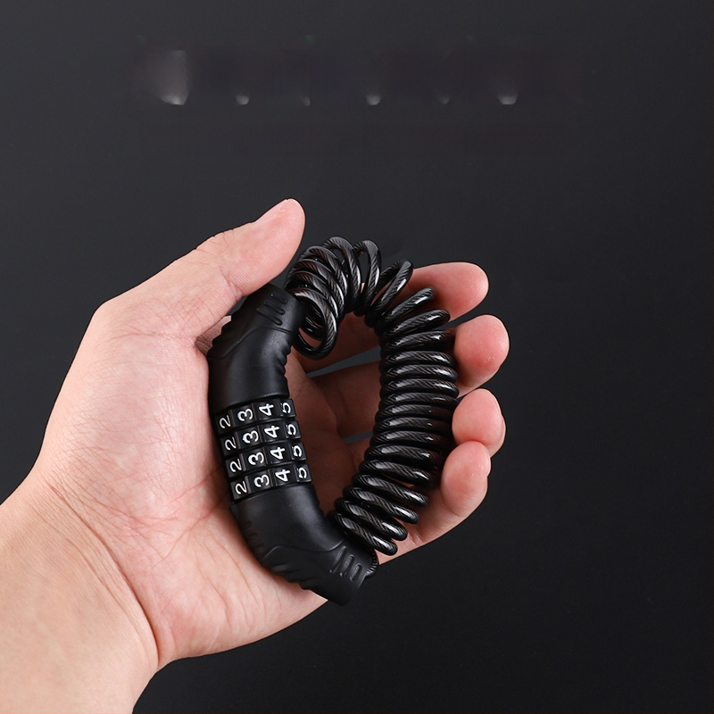 Kabelinis užraktas su slaptažodžiu – cinko lydinio plieninis kabelis, Modelis: Password Cable Lock, Tipas: Skaitmeninis kodas, Tinka: šalmas, lagaminui ir spintai, Stilius: Modernus minimalistinis