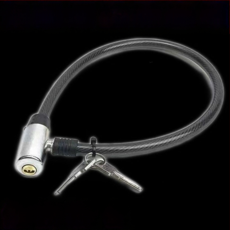 Dviračio užraktas — nešiojamas, plieninis kabelis ir storesnė grandinė, užraktas, prieš vogimą