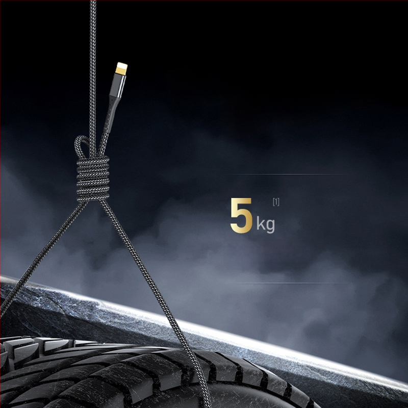 Semida Sheng Apple Lightning greito įkrovimo kabelis, 20W, pintas, su vienu galu