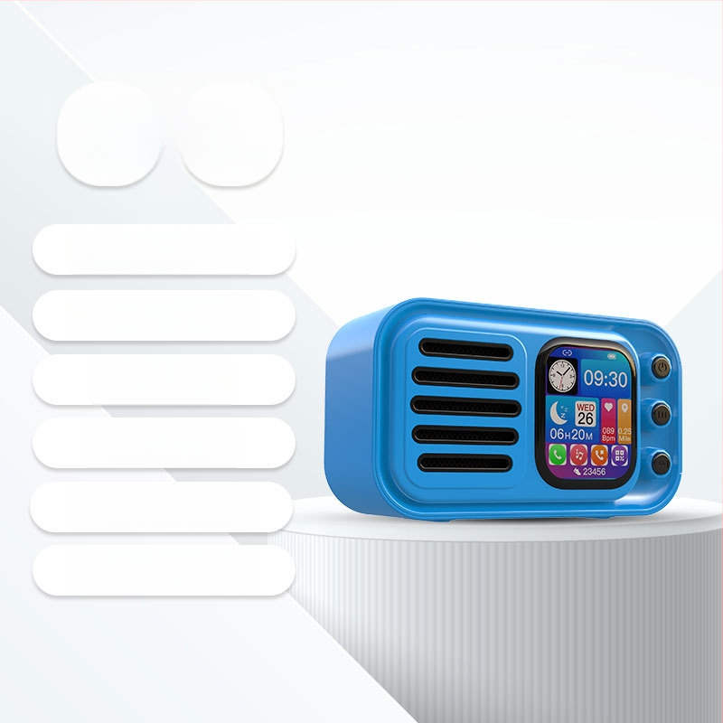 Bluetooth-kõlar äratuskellaga, laulusõnade kuvamise ja puutetundliku ekraaniga – 5W väljund, Bluetooth 5.3, sisseehitatud aku 1000–1200 mAh