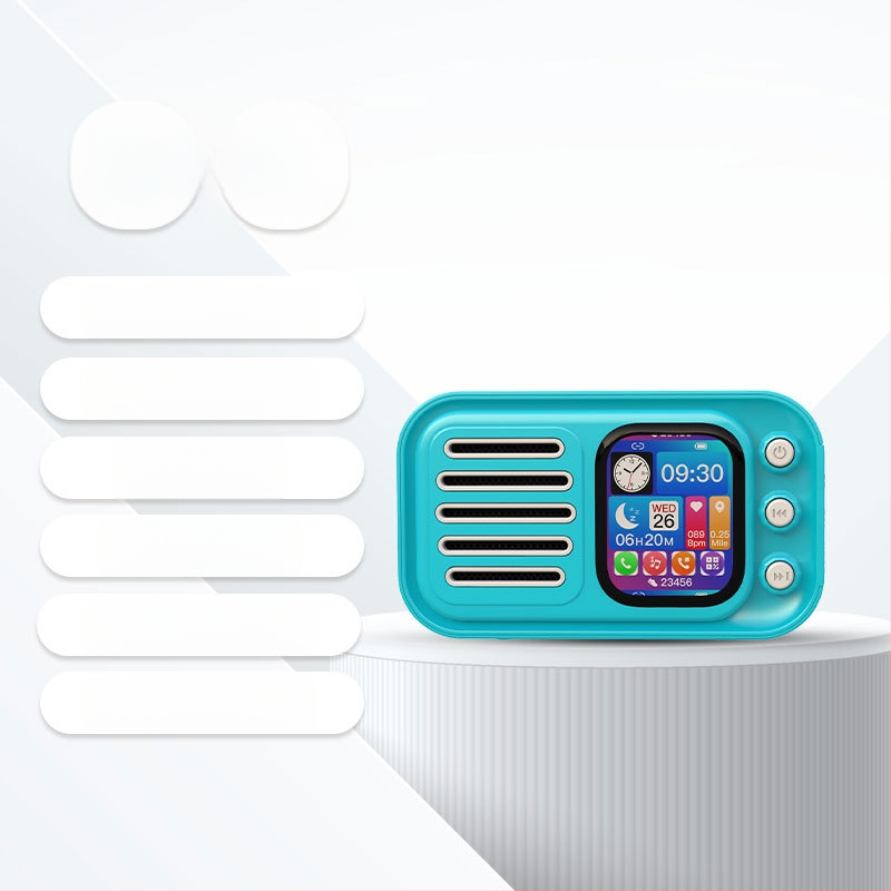 Bluetooth-kõlar äratuskellaga, laulusõnade kuvamise ja puutetundliku ekraaniga – 5W väljund, Bluetooth 5.3, sisseehitatud aku 1000–1200 mAh