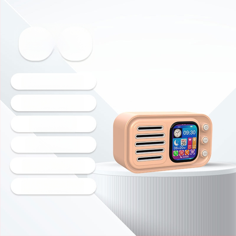 Bluetooth-kõlar äratuskellaga, laulusõnade kuvamise ja puutetundliku ekraaniga – 5W väljund, Bluetooth 5.3, sisseehitatud aku 1000–1200 mAh