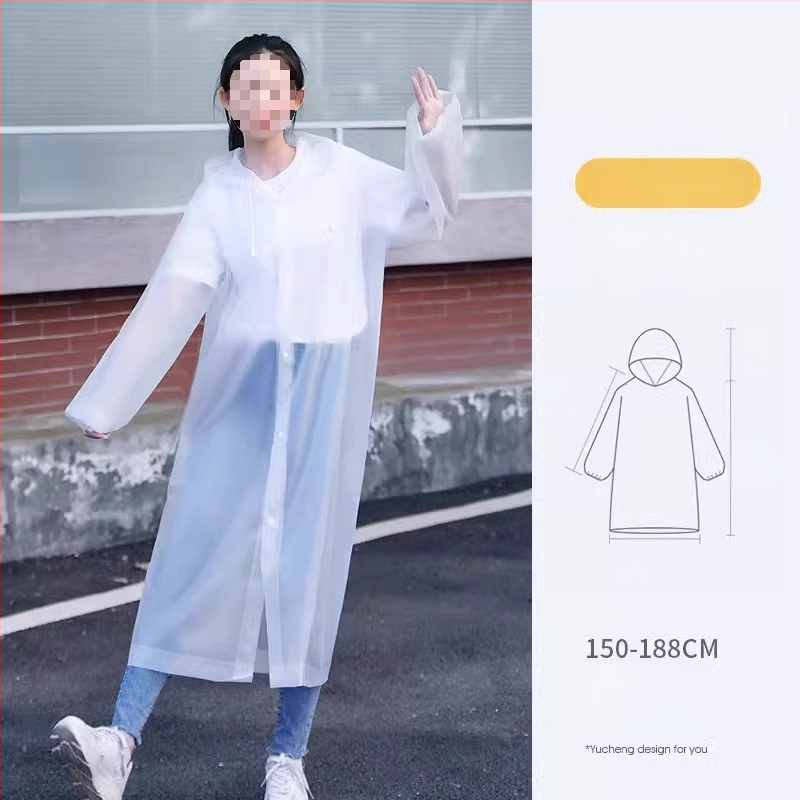 Suaugusiųjų storas PVC lietaus pončas, lauko kelionėms ir alpinizmui – kartojamai naudojamas