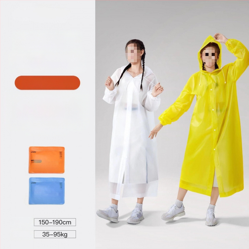Suaugusiųjų storas PVC lietaus pončas, lauko kelionėms ir alpinizmui – kartojamai naudojamas