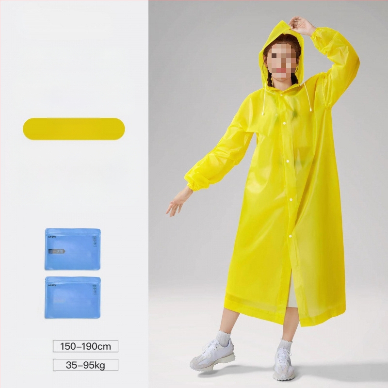 Suaugusiųjų storas PVC lietaus pončas, lauko kelionėms ir alpinizmui – kartojamai naudojamas