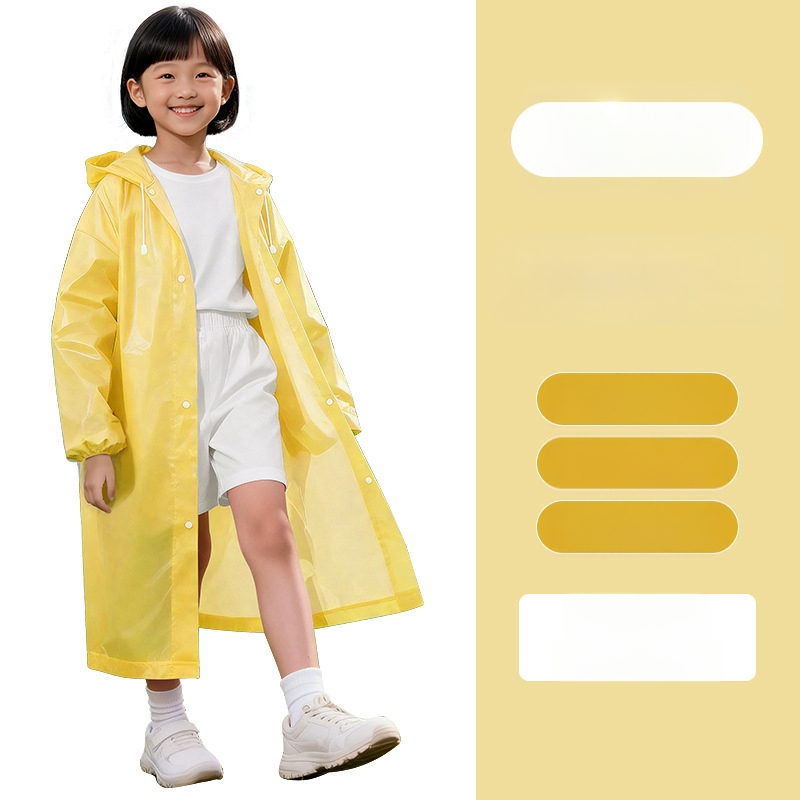 Vaikų EVA lietaus lietpalatis, ilgo kirpimo, viso kūno apsauga, mokyklai ir kelionėms, nešiojamas pončas