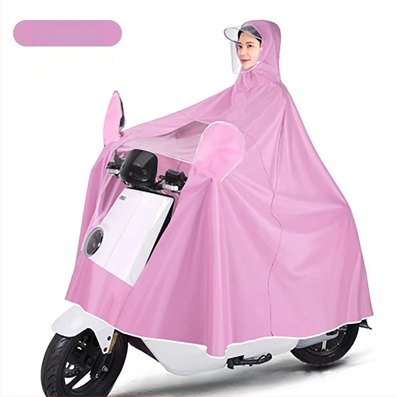 Last poncho mootorratta ja elektrisõiduki jaoks; ühekordselt kasutatav; Oxford kangas PVC veekindla kiht; kerge, minimalistlik stiil; 1 isikule