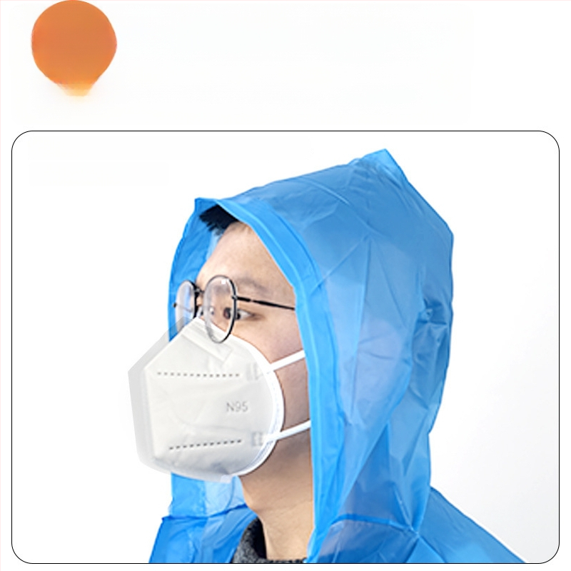 Suaugusiųjų lietaus pončas EV ir motociklams — EVA audinys, tankus, PVC atsparus sluoksnis, 200 g