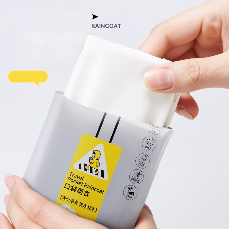 Ühekordne vihmavest, paks EVA-kangas, täiskasvanutele – matk pončo