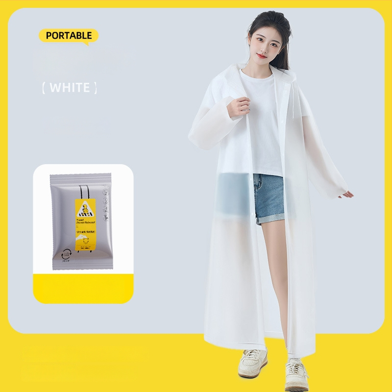 Ühekordne vihmavest, paks EVA-kangas, täiskasvanutele – matk pončo