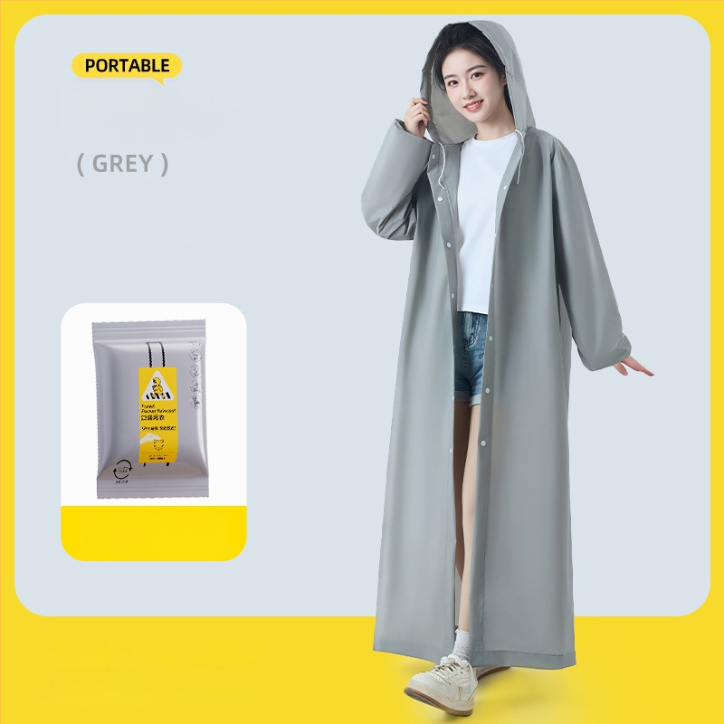 Ühekordne vihmavest, paks EVA-kangas, täiskasvanutele – matk pončo