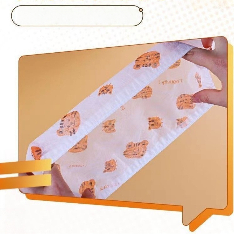 Vienkartiniai nepluošto avalynės uždangalai, su karikatūrų spauda, pakuotėje 50 vnt