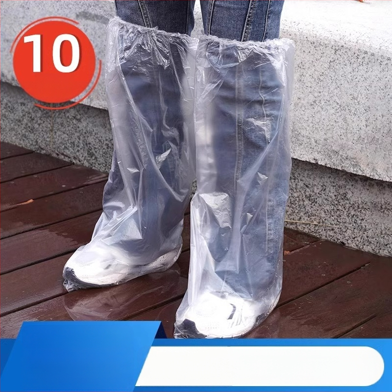 Vienkartinė vandeniui atspari avalynės gaubtelis, skaidrus storas plastikas, ilgaamžė lauko naudojimui