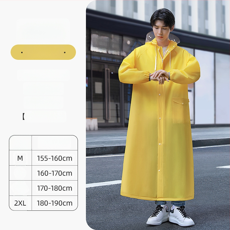 Daugkartinis lietaus pončas suaugusiesiems, tinkamas motociklui/elektriniam transporteriui, EVA audinys, storas, vienai asmeniui