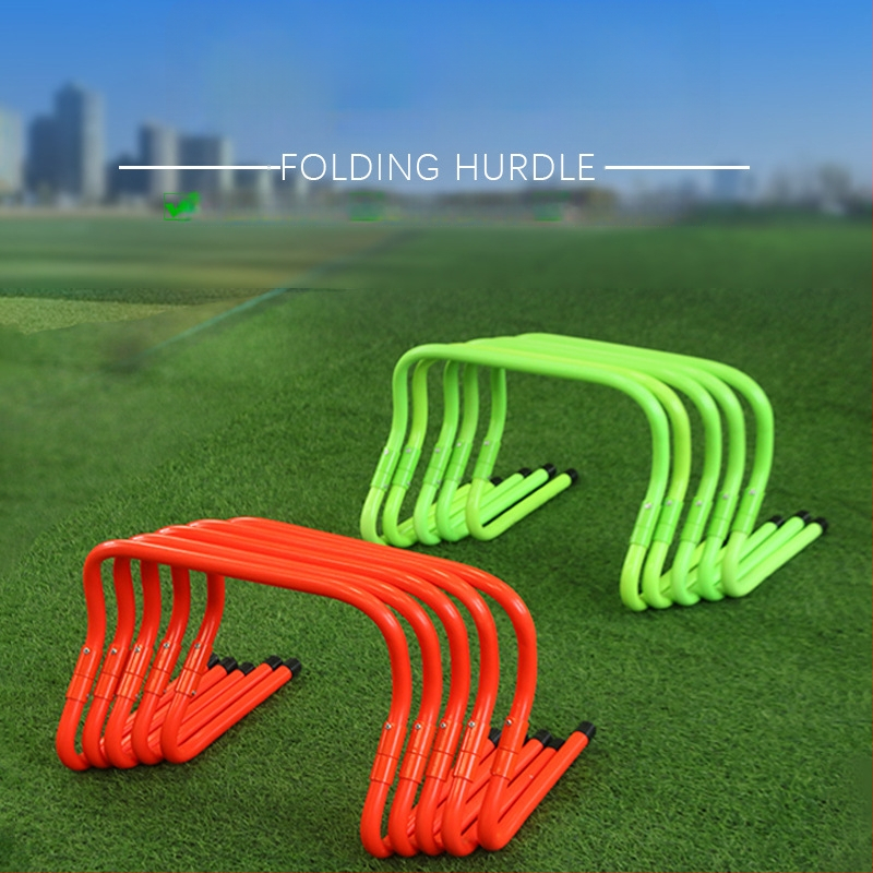 Sulankstomi reguliuojami futbolo treniravimo kliūtys vaikams – PVC treniravimo įrankis