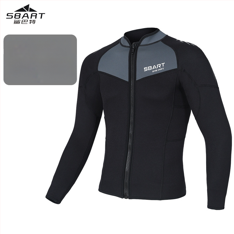 Sbart 1,5 mm dalinis nardymo neopreninis kostiumas, ilgomis rankovėmis, laiko šilumą, 90% neoprenas + 10% nailono, visiškai kostiumas vyrams, nardymas ir plaukimas