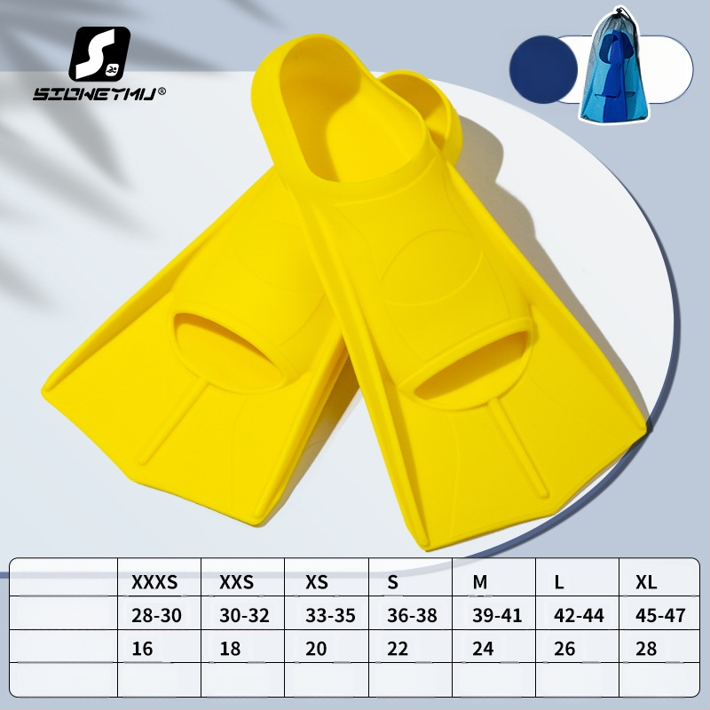 Silicone ujumispinnid, unisex, lühikesed – Sioweymu, Zhejiang päritolu