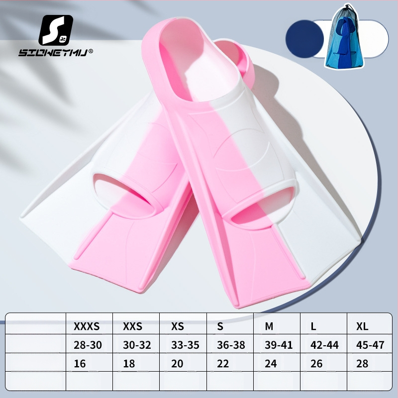 Silicone ujumispinnid, unisex, lühikesed – Sioweymu, Zhejiang päritolu