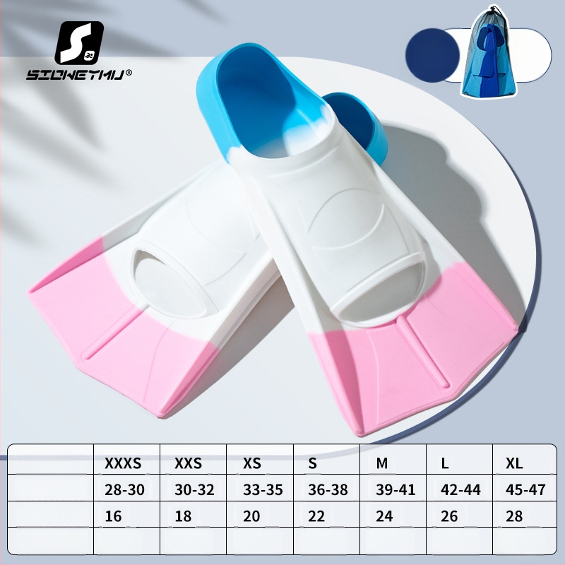 Silicone ujumispinnid, unisex, lühikesed – Sioweymu, Zhejiang päritolu