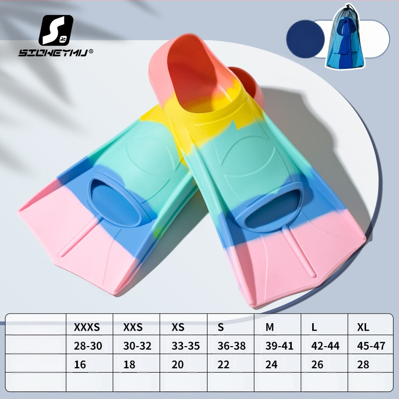 Silicone ujumispinnid, unisex, lühikesed – Sioweymu, Zhejiang päritolu