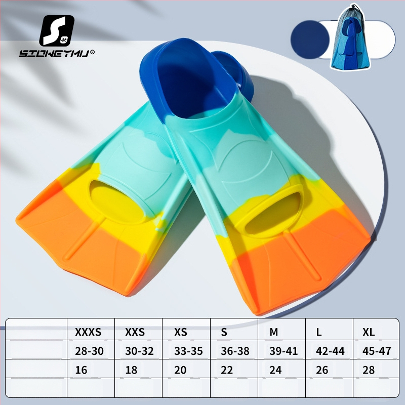 Silicone ujumispinnid, unisex, lühikesed – Sioweymu, Zhejiang päritolu