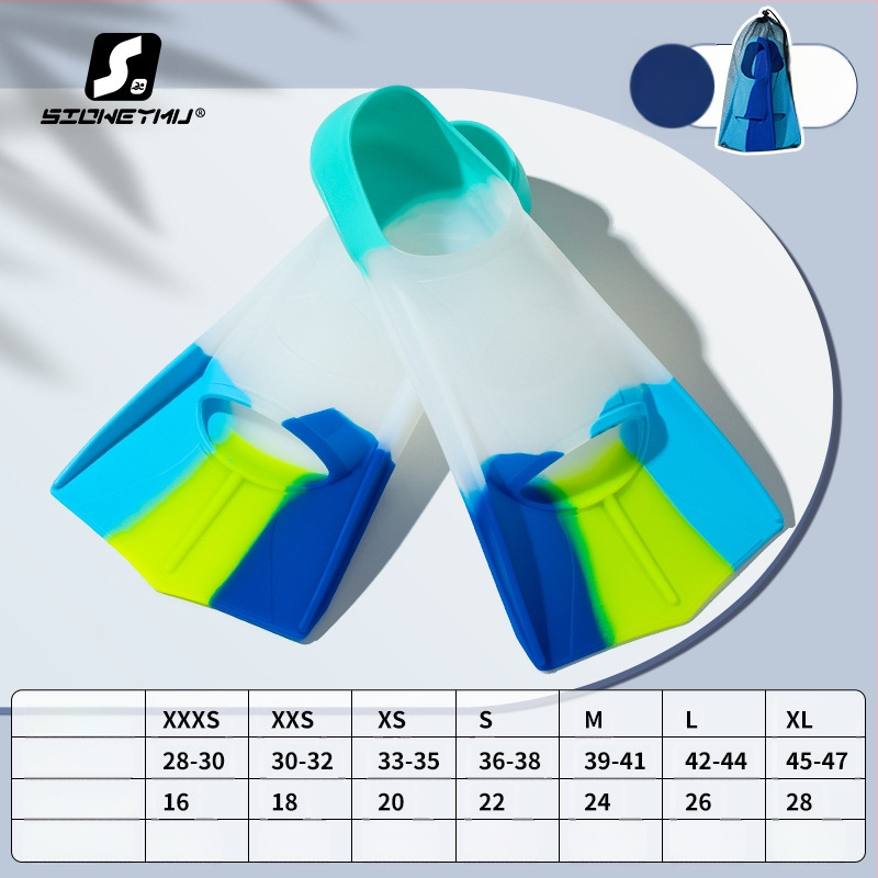 Silicone ujumispinnid, unisex, lühikesed – Sioweymu, Zhejiang päritolu