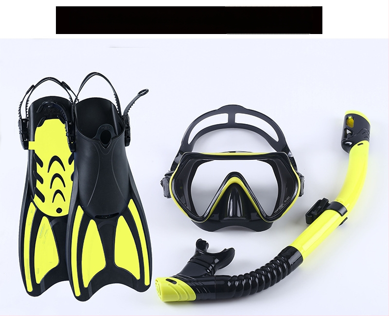 Snorkeliavimo komplektas: plaukimo pirštinės, sausasis snorkelis ir nardymo maska; Medžiaga: PP, TPR, POM; Prekės ženklas: Asy; Tinkamas suaugusiems ir vaikams