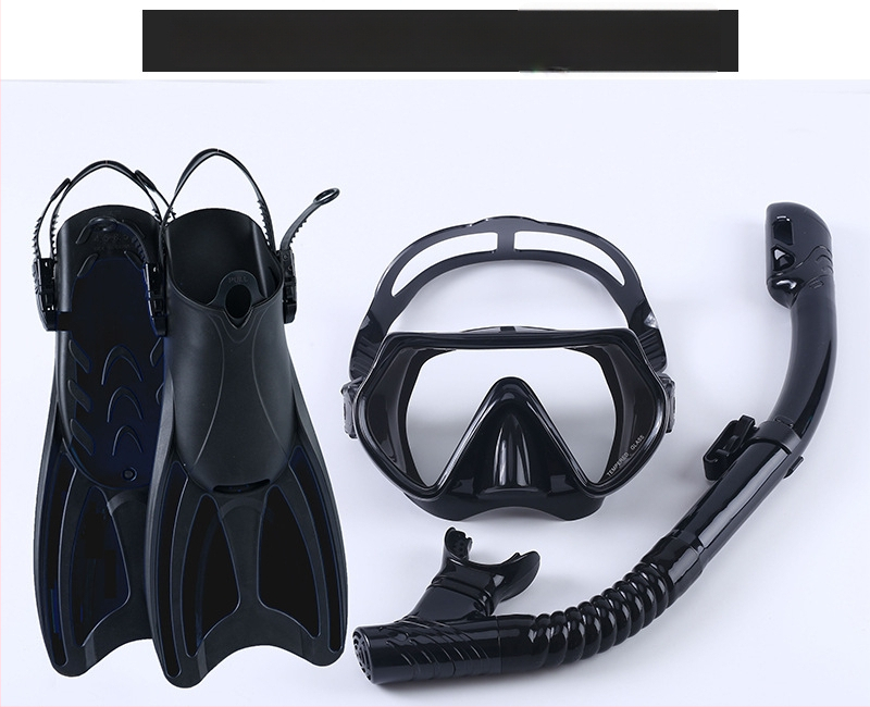 Snorkeliavimo komplektas: plaukimo pirštinės, sausasis snorkelis ir nardymo maska; Medžiaga: PP, TPR, POM; Prekės ženklas: Asy; Tinkamas suaugusiems ir vaikams