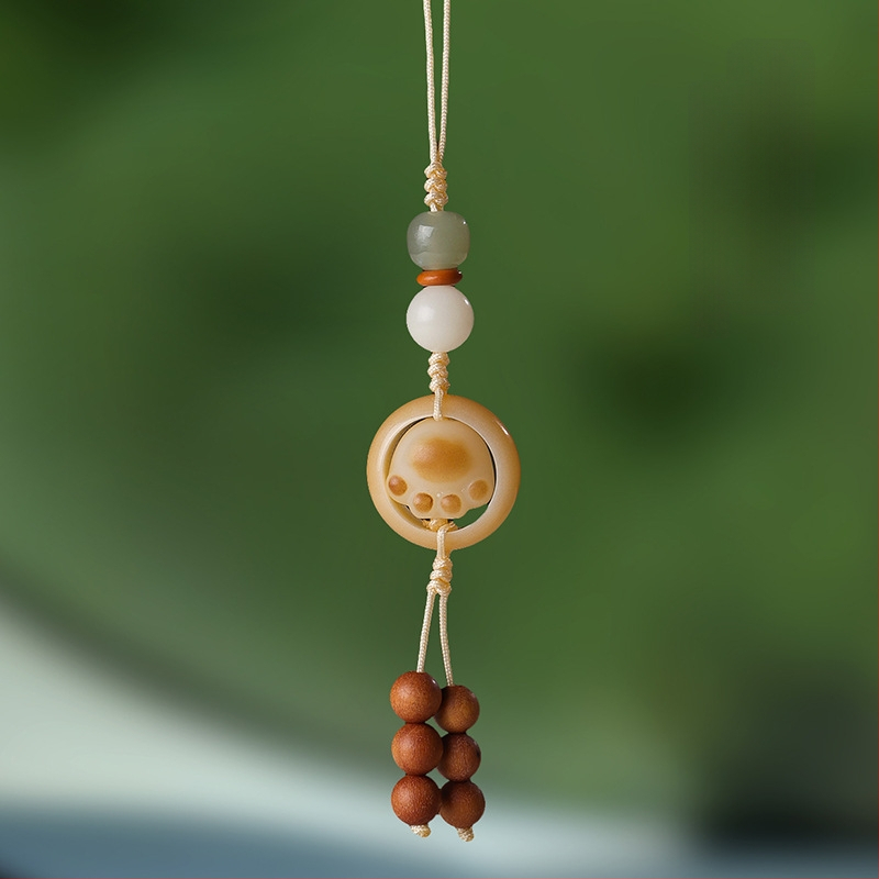 Käsitöö Bodhi bagażāžas talisman — armas loomamuster (karu/siga/väike loom), Materjal Bodhi