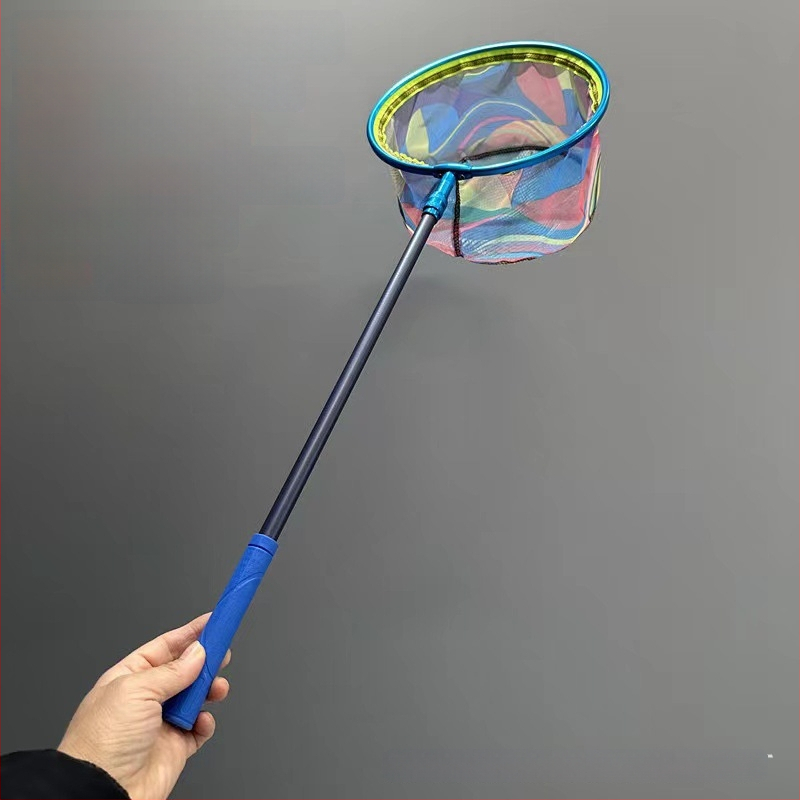 Laste teleskoopiline roostevabast terasest püügivõrgu komplekt telkimiseks (võrgu sügavus 14 cm, õhuke võrk, teleskoopvars)