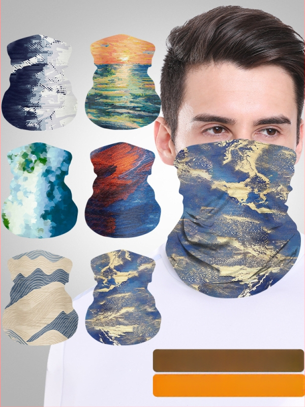 UV apsaugos kaklo šaliką su meniniu skaitmeniniu spaudu, poliesteris, suaugusieji, unisex, gėlių raštas