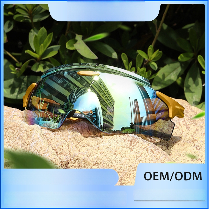 Dviračių akiniai, PC medžiaga, modelis 99007-2, vėjo atsparūs, keičiamieji lęšiai