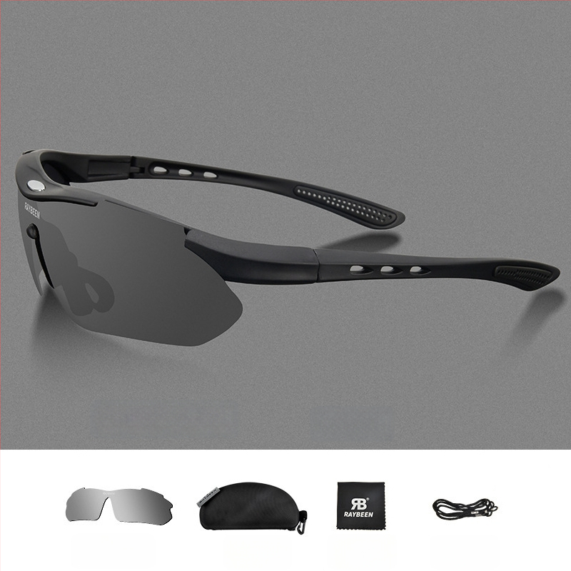 Strength Merchants poliarizuoti dviračių akiniai YJ04, suderinami su dioptrijomis, nuimami tempai, inžinerinė derva