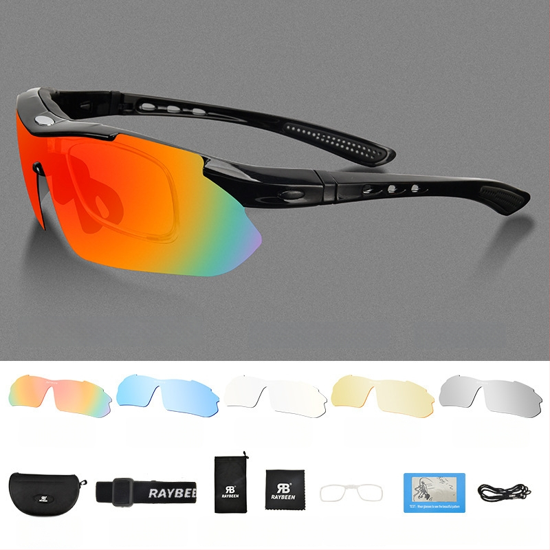 Strength Merchants poliarizuoti dviračių akiniai YJ04, suderinami su dioptrijomis, nuimami tempai, inžinerinė derva