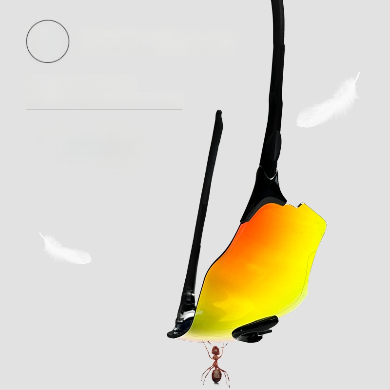 Poliarizuotos dviratininko akinės LP5001, unisex, TR90 rėmas, keičiamų lęšių, reguliuojamas nosies tiltelis