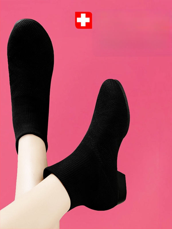 Šokių bateliai suaugusioms moterims - minkšta pada, aukštos viršutinės džez šokių bateliai su tinklo viršumi ir odine padu, kvėpuojantys ir lengvi