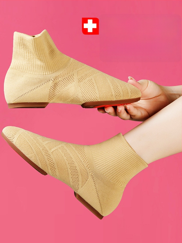 Šokių bateliai suaugusioms moterims - minkšta pada, aukštos viršutinės džez šokių bateliai su tinklo viršumi ir odine padu, kvėpuojantys ir lengvi