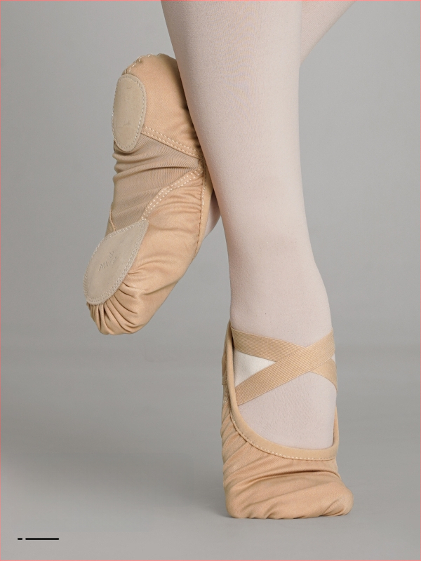 Šokių bateliai Lingyan – Elastinis tekstilės viršus, Karvių odos padas, Kvėpuojančios, Atsparios dilimui, Įtvaras palaikymas – Suaugusiems, Unisex, Šokių judesiai