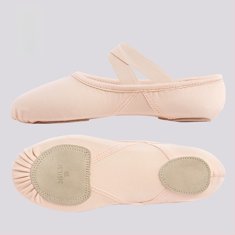 Šokių bateliai Lingyan – Elastinis tekstilės viršus, Karvių odos padas, Kvėpuojančios, Atsparios dilimui, Įtvaras palaikymas – Suaugusiems, Unisex, Šokių judesiai