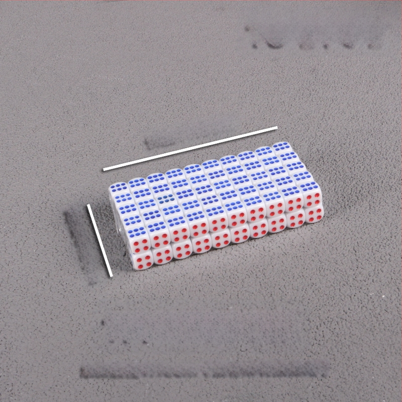 Bo Dian kauliukai – mišrios medžiagos, stilis Fillet, pakuotė: 100 vnt dėžutėje