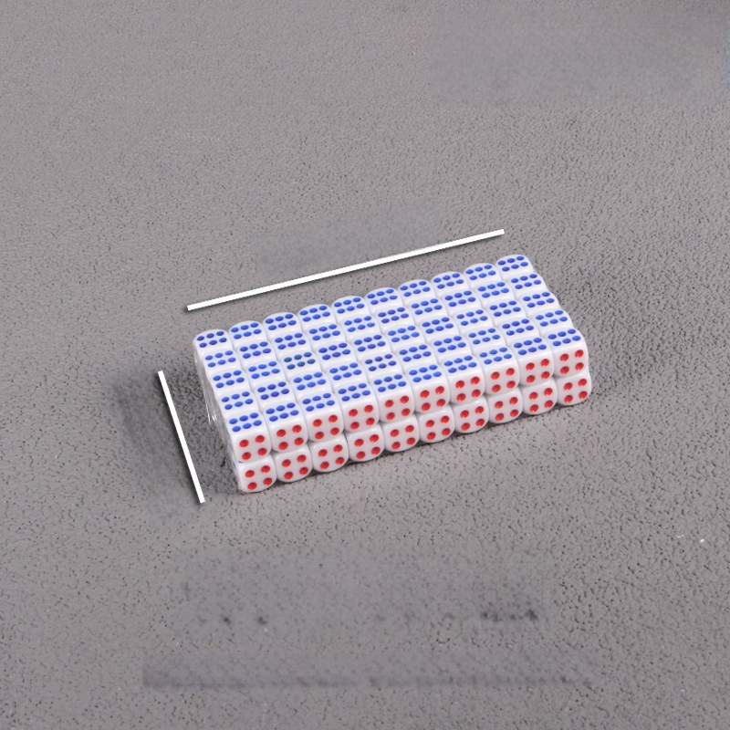 Bo Dian kauliukai – mišrios medžiagos, stilis Fillet, pakuotė: 100 vnt dėžutėje