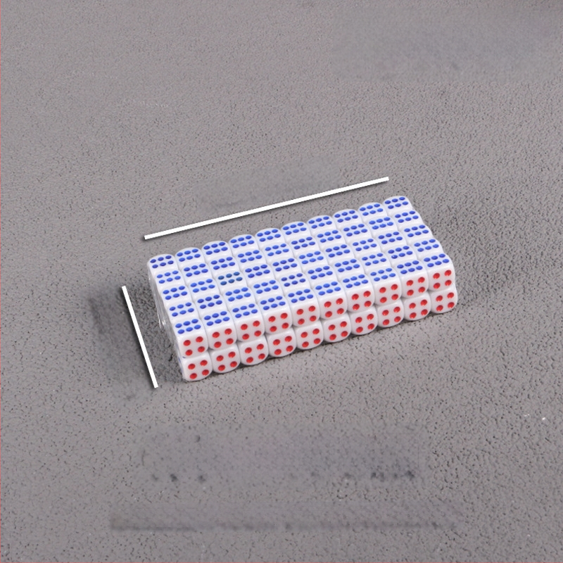 Bo Dian kauliukai – mišrios medžiagos, stilis Fillet, pakuotė: 100 vnt dėžutėje