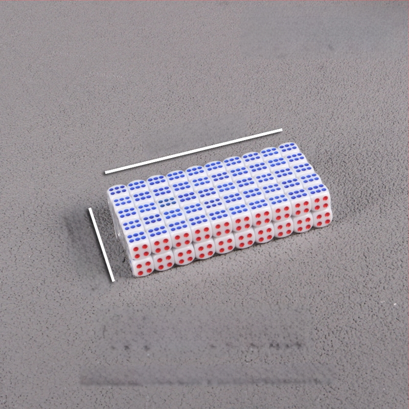 Bo Dian kauliukai – mišrios medžiagos, stilis Fillet, pakuotė: 100 vnt dėžutėje